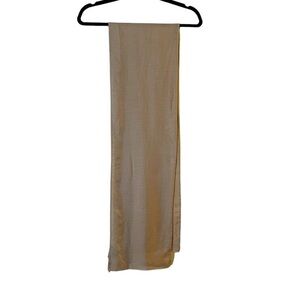NWOT JIL SANDER oblong ribbed silk sand color scarf